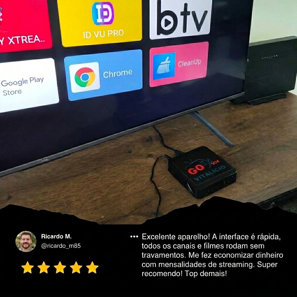 Sou cliente GO TV desde 2022. Excelente aparelho, roda liso e o suporte ÃƒÆ’Ã‚Â© excelente. Re